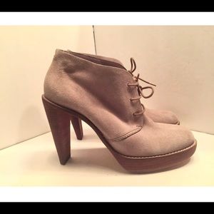 COLE HAAN Brown Suede Oxford Ankle Booties - 7